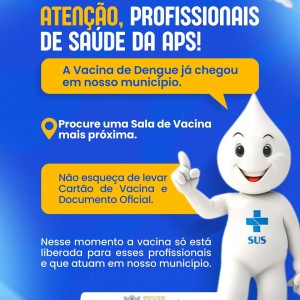 ATENÇÃO, PROFISSIONAIS DE SAÚDE DA APS!