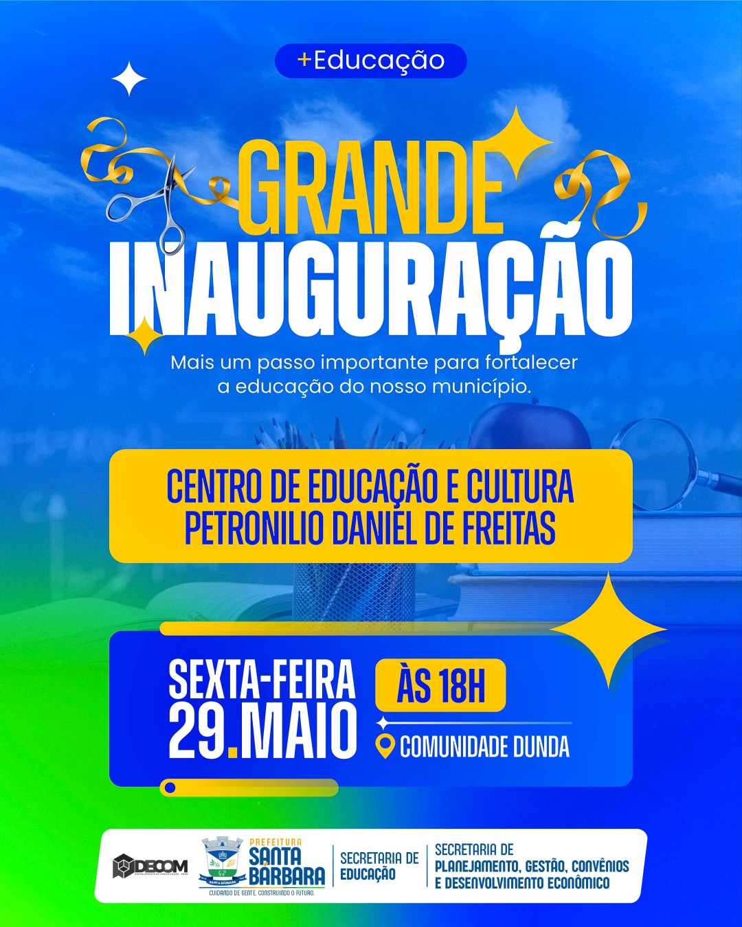 GRANDE INAUGURAÇÃO NA COMUNIDADE DO DUNDA!